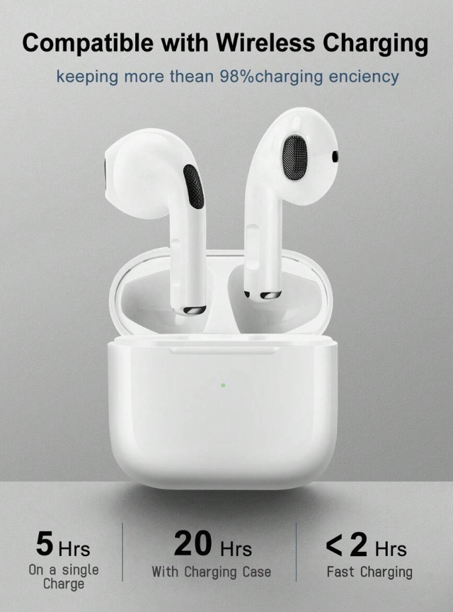 Ear Buds Wireless Rechargeable Earbuds